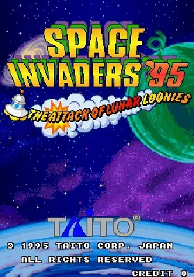 Space Invaders '95 - Attack Of The Lunar Loonies (World)-MAME 2003